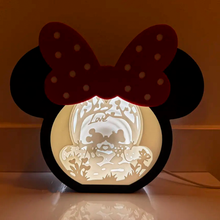 Carregar imagem no visualizador da galeria, Luminária 3D Minnie Mouse Lightbox – Luminária Decorativa Impressa em 3D
