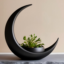 Carregar imagem no visualizador da galeria, Decoração Lua Crescente com Vaso Elíptico para Plantas
