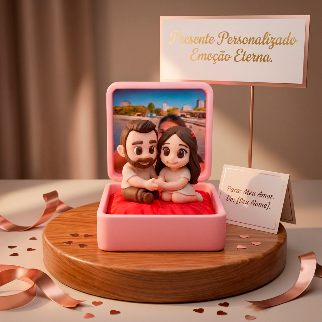 Momento em Miniatura 3D – Edição Exclusiva Personalizada