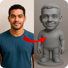 Clone em Miniatura 3D Personalizado – Sua Versão Exclusiva em Impressão 3D (Colorida)